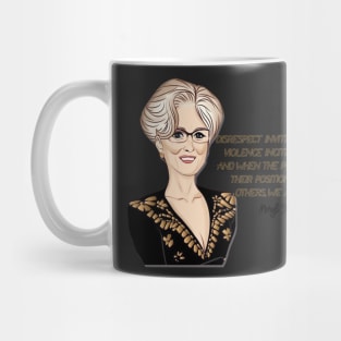 Meryl Streep Cartoon Quote Mug